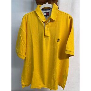 Vtg Tommy Hilfiger Mens polo Shirt  large Yellow